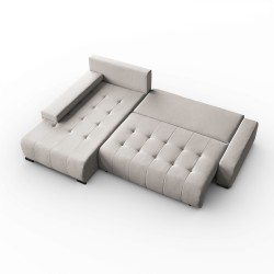 Narożnik z funkcją spania DRACO L Barrel | BeautySofa24.pl