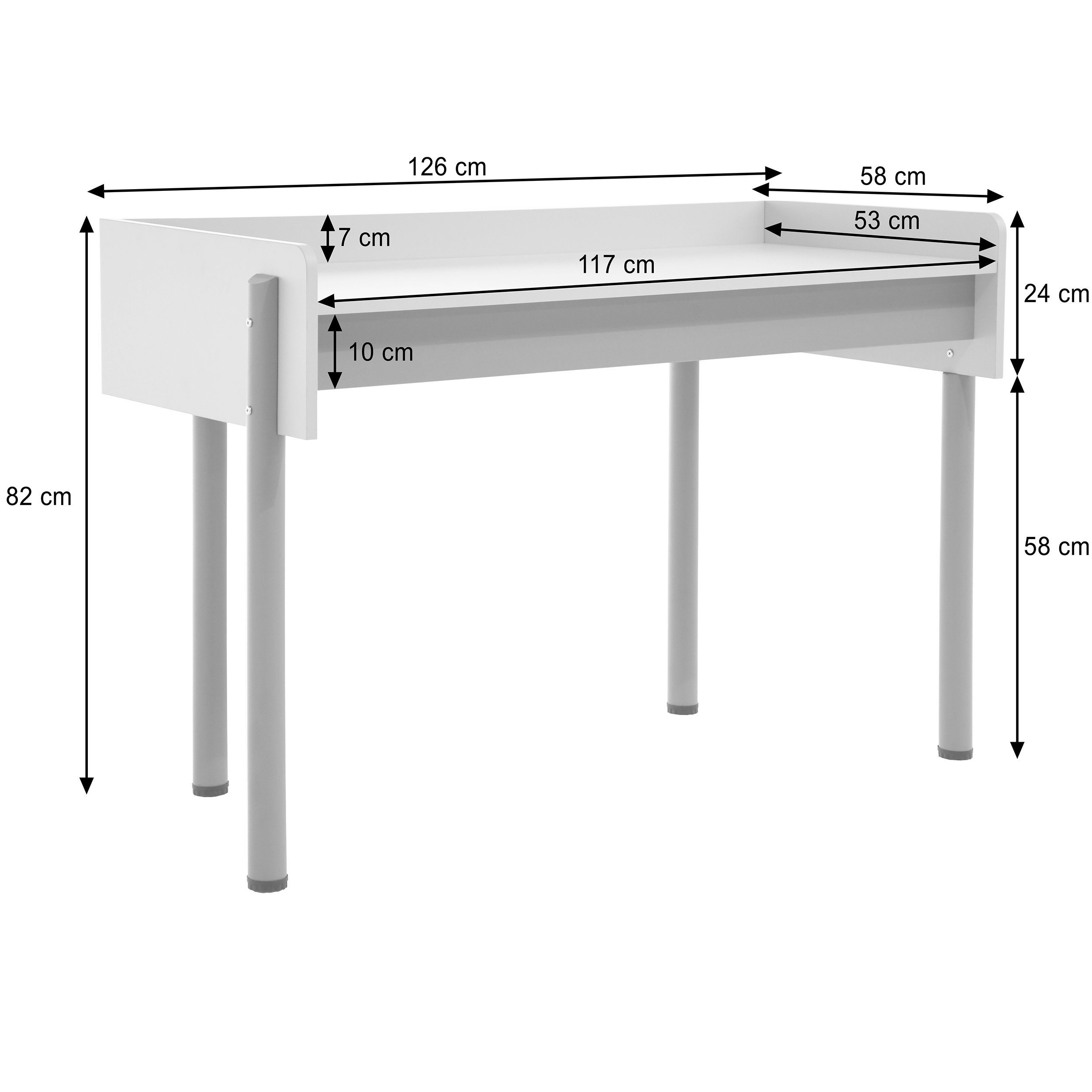 Wymiary BOREO – 126x58x82 cm