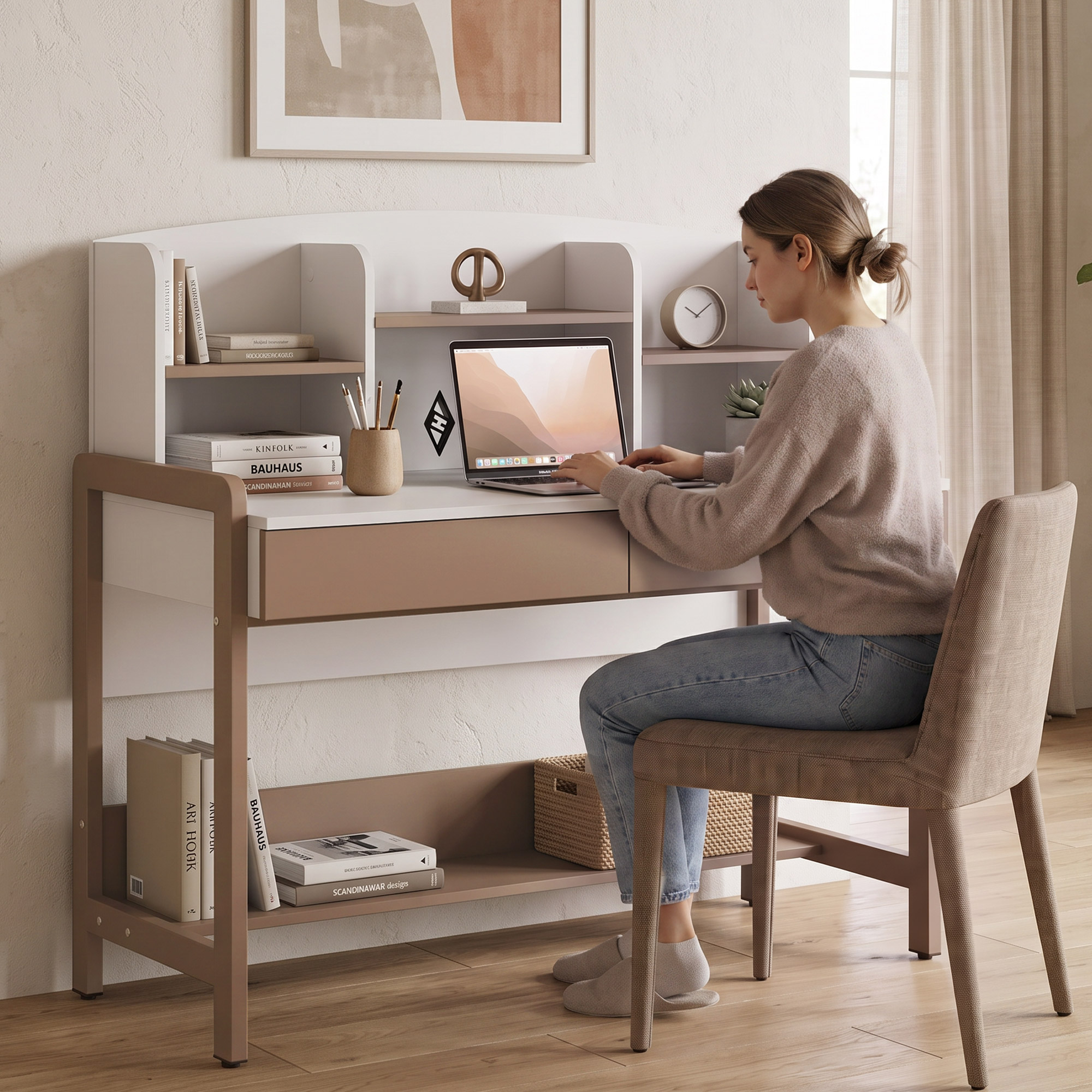 Biurko BOREO do pokoju młodzieżowego i home office