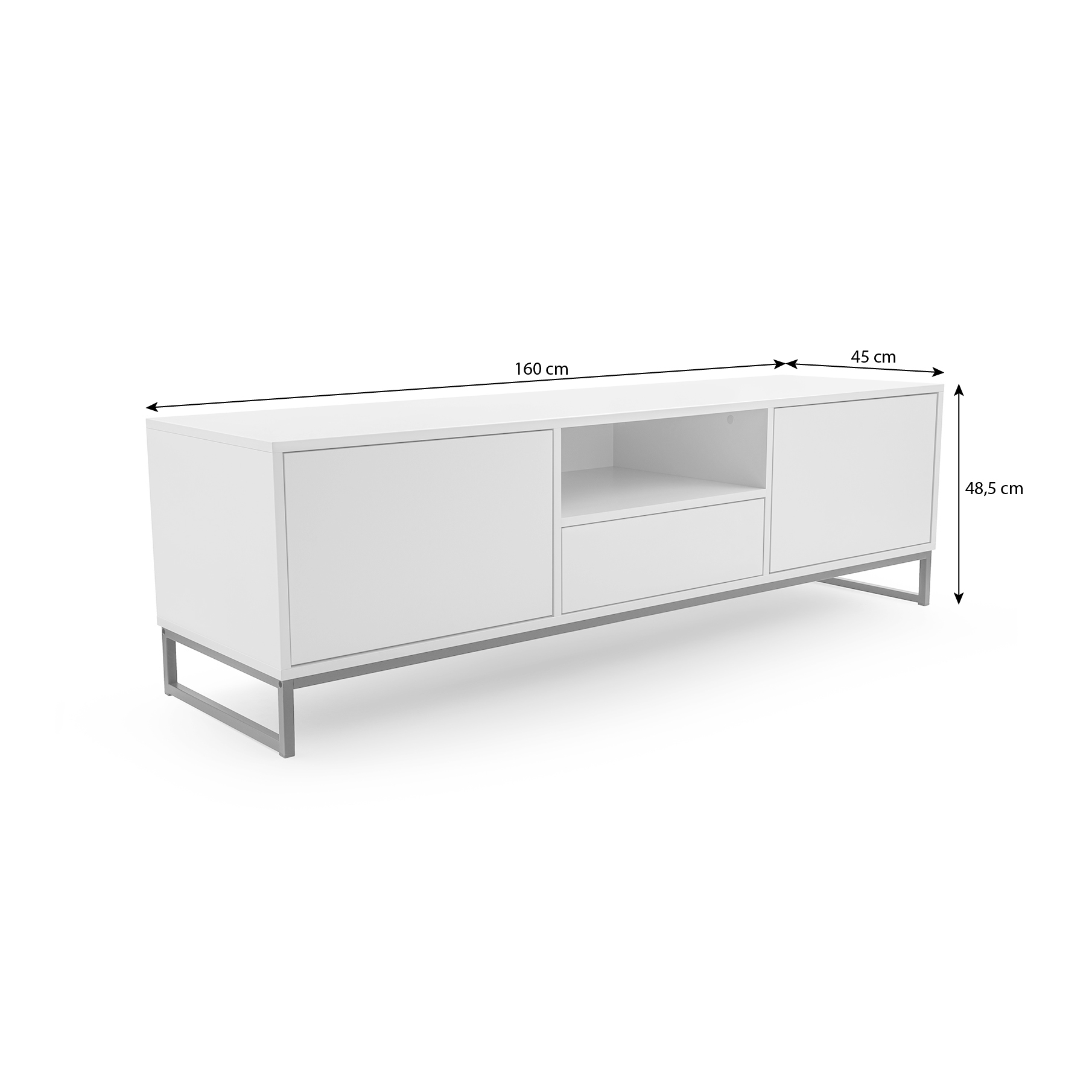 Szafka RTV GIANA 160 cm wymiary 160x45x48,5 cm