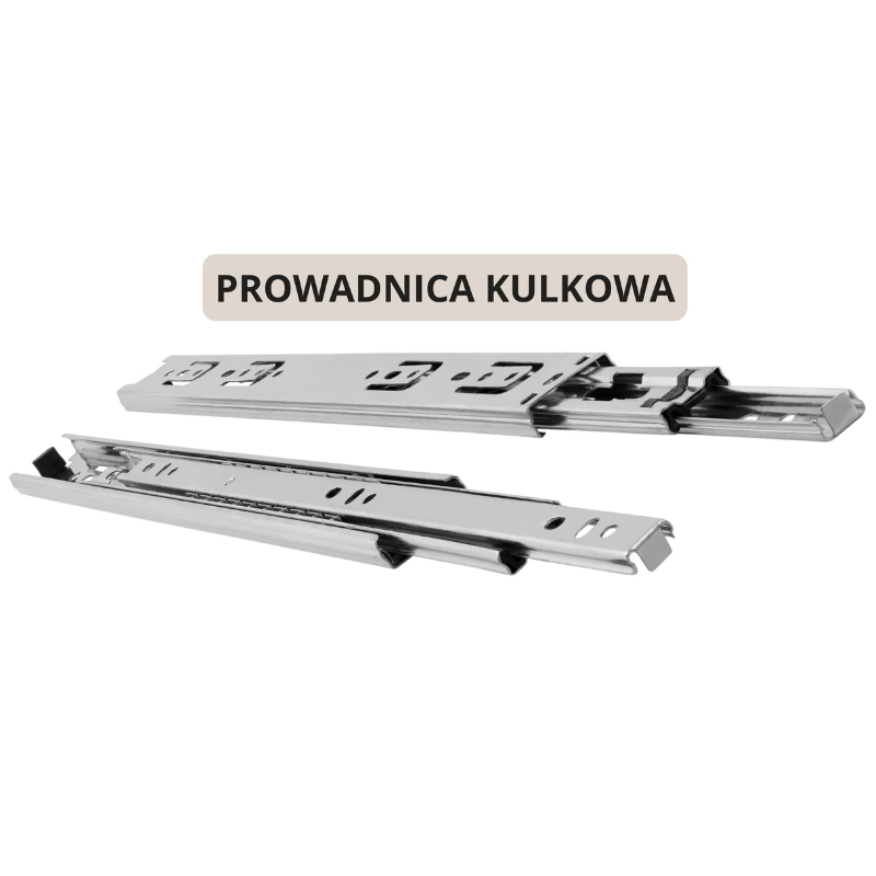 Prowadnice kulkowe w komodzie HOME 4SZ