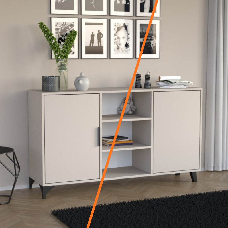 Komoda HOME – wersja push to open i z uchwytami