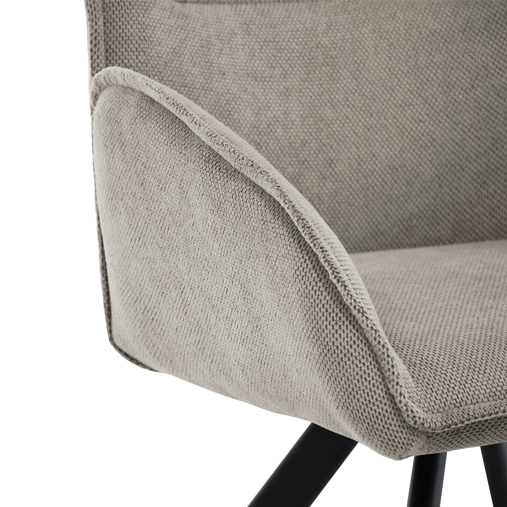 Tkanina Curio w krześle ZERRA – elegancka struktura materiału