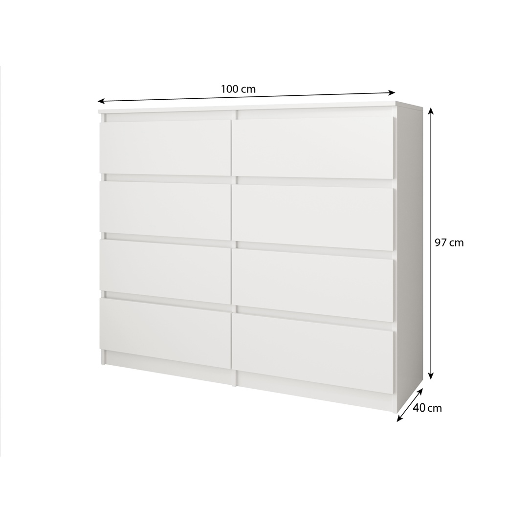 Wymiary komody LEMON 100 cm