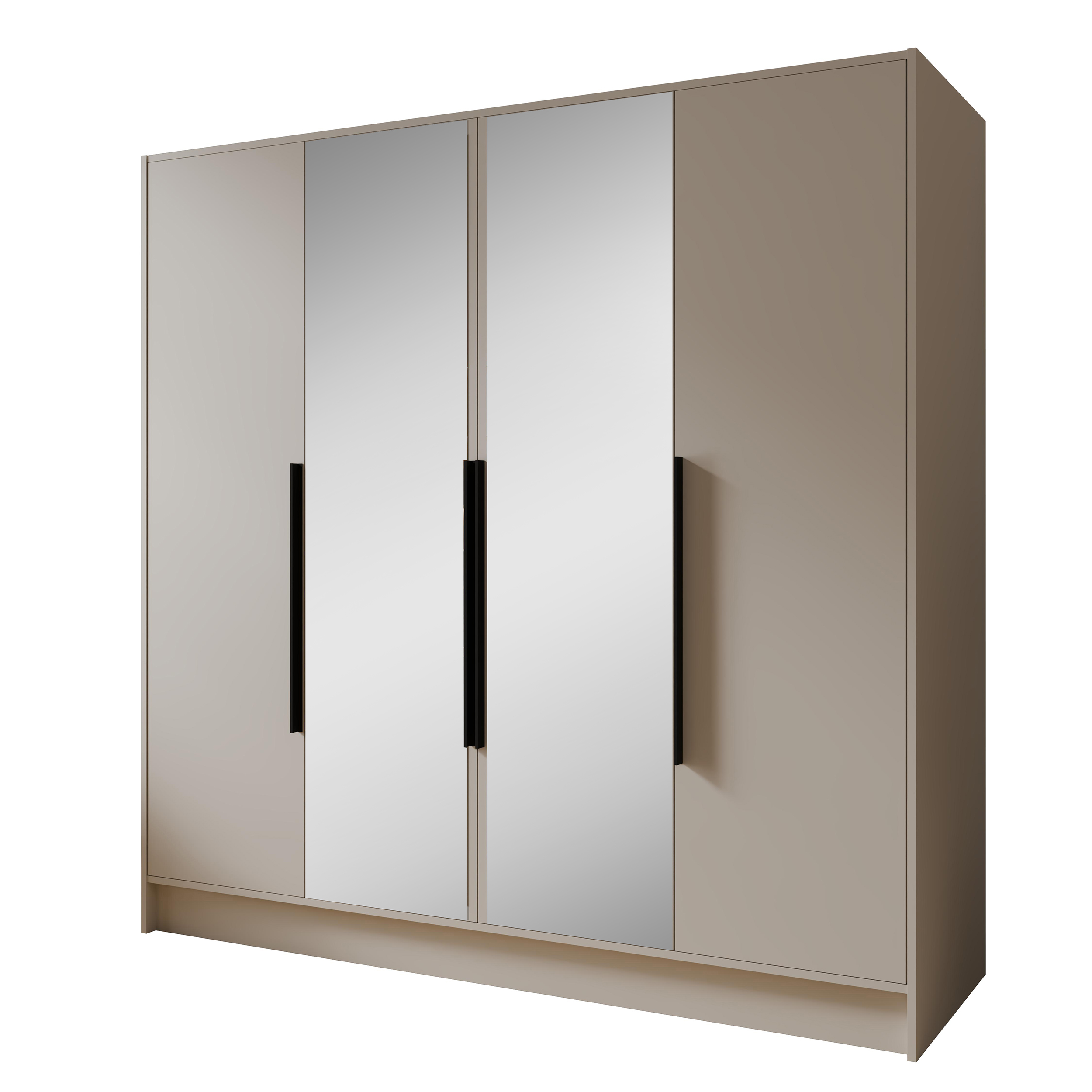 Szafa LARO z dużym lustrem – elegancka szafa do sypialni