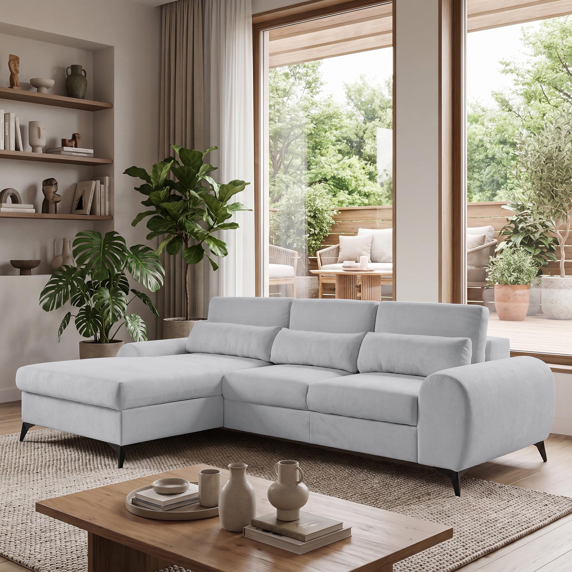 Narożnik MILAN L 270 cm w nowoczesnym salonie