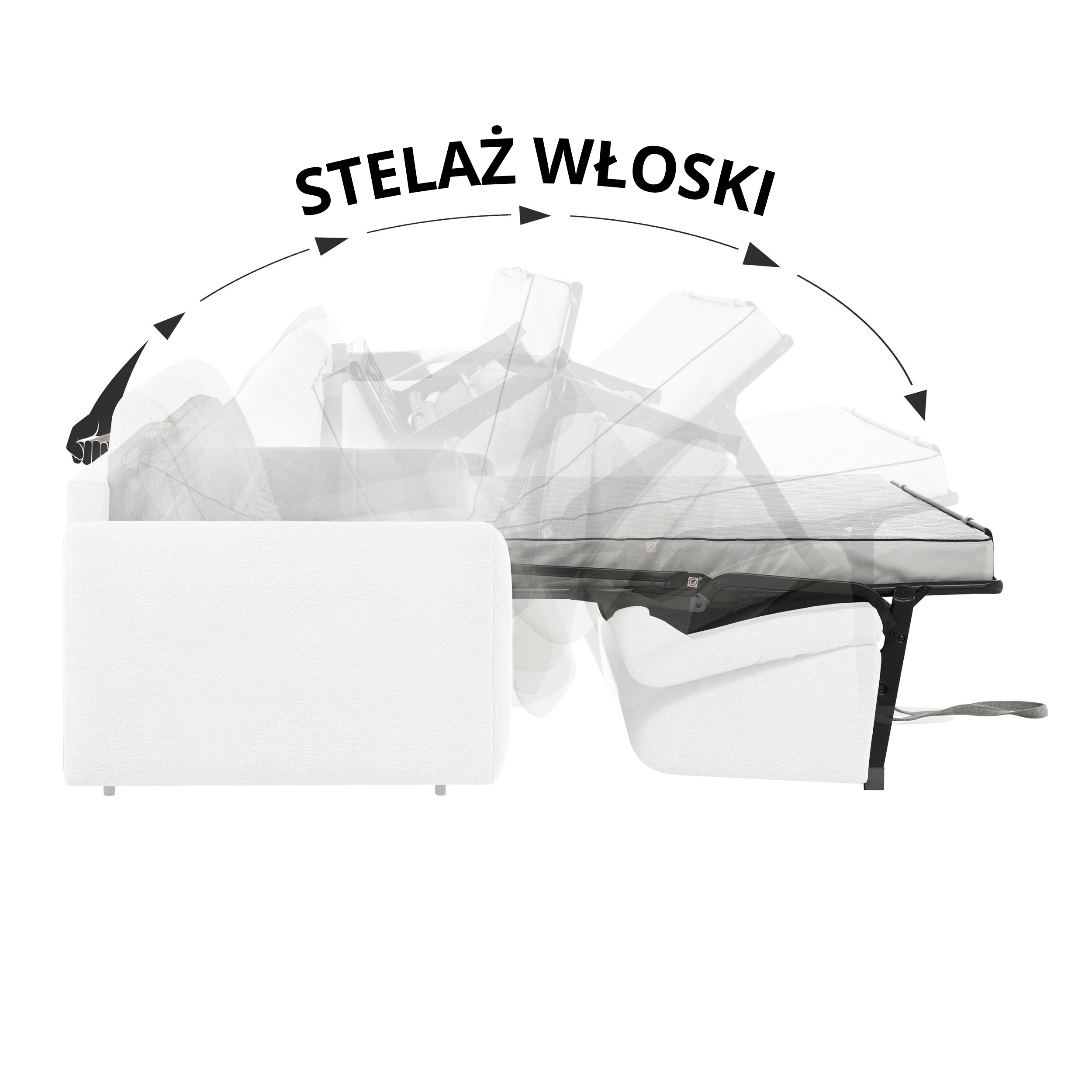 Sofa PAVARTI – włoski automat rozkładania