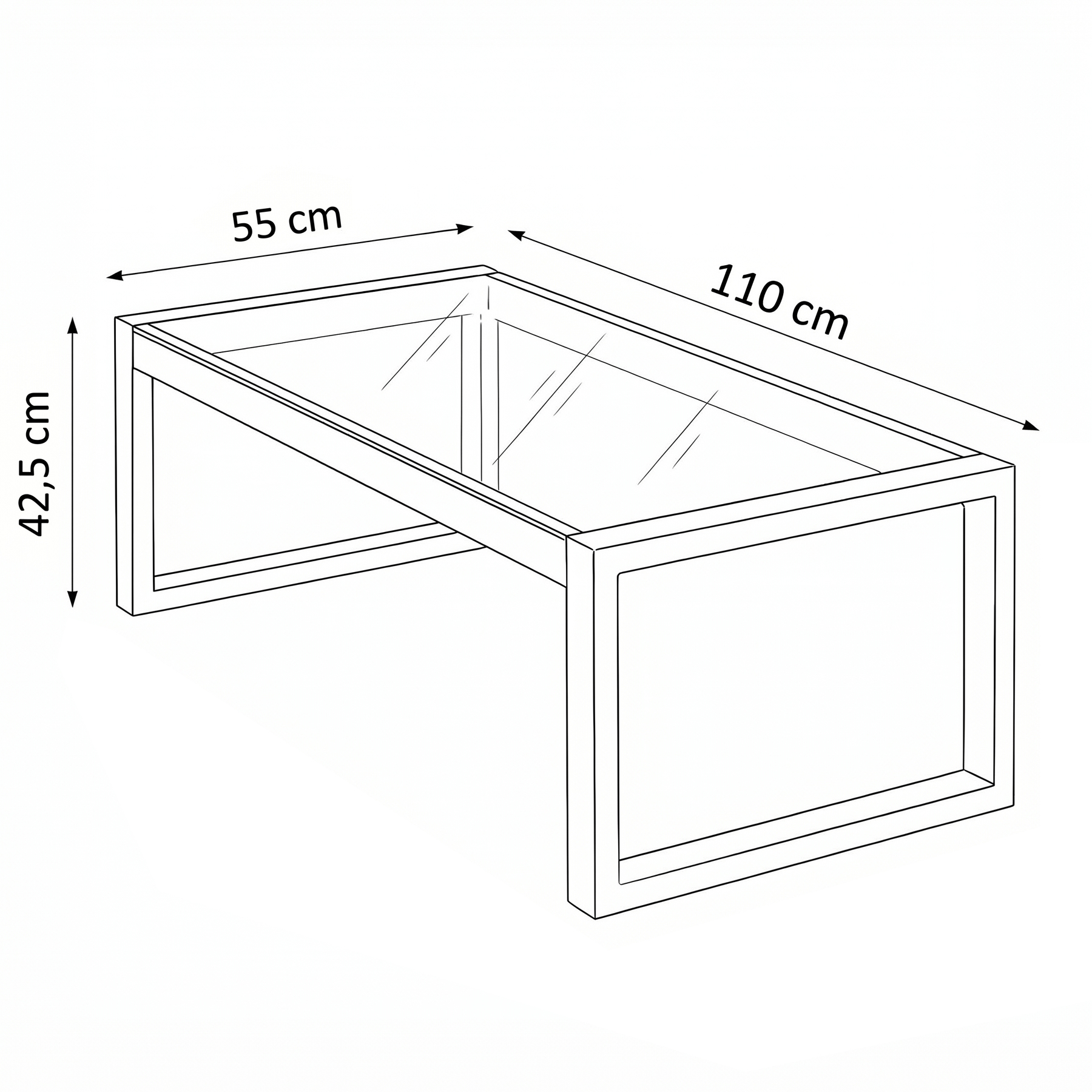 Wymiary stolika ogrodowego STELLA