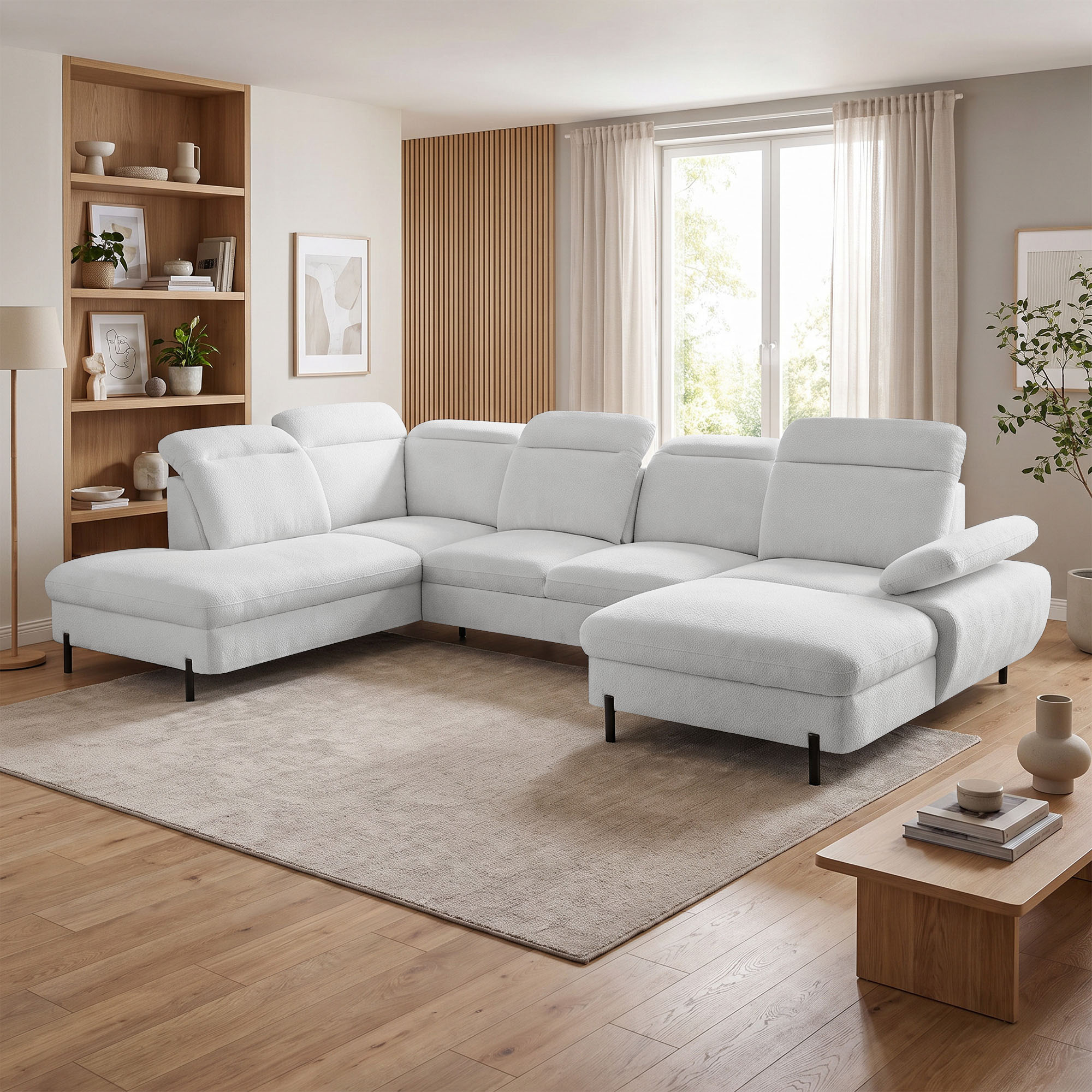 Narożnik SORA U 365 cm – nowoczesna sofa U do salonu