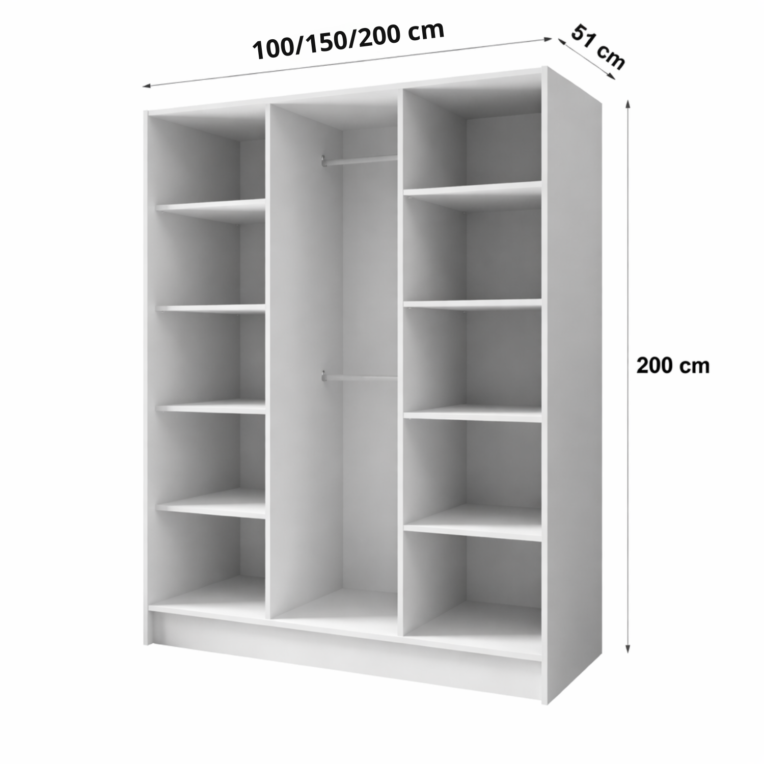 Szafa GAVA 200 cm – wymiary szerokość wysokość głębokość