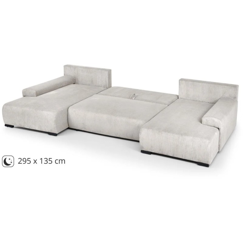 Narożnik BENNY U z funkcją spania i pojemnikiem na pościel