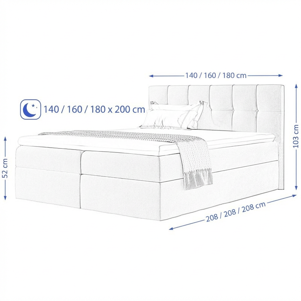 Wymiary łóżka EMPORI