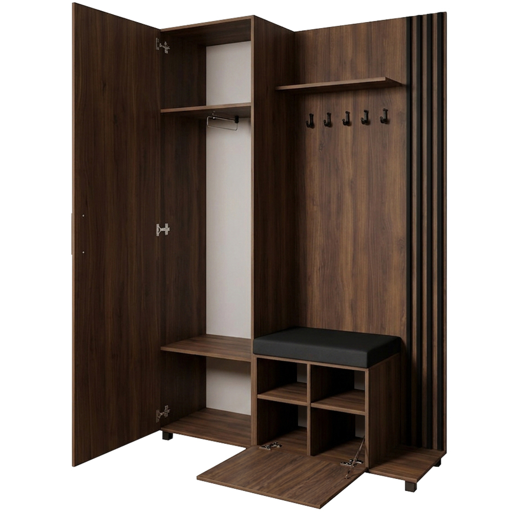 Garderoba LIVIA – wieszaki, lustro i szafka na buty
