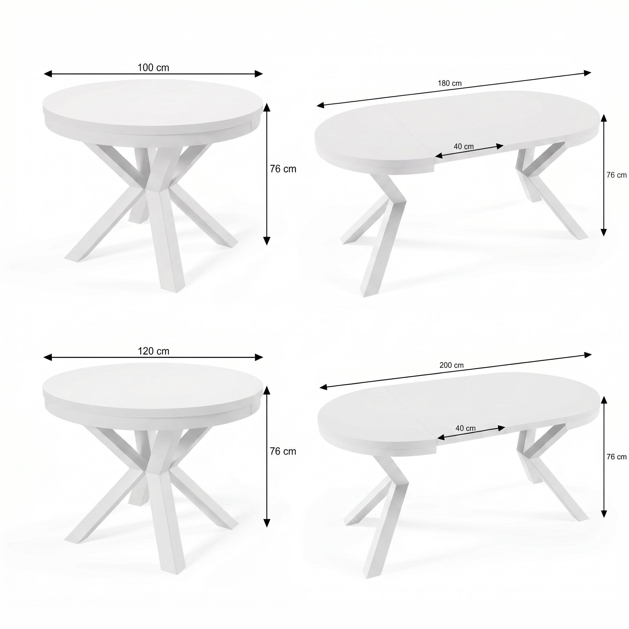 Wymiary stołu NORDIC