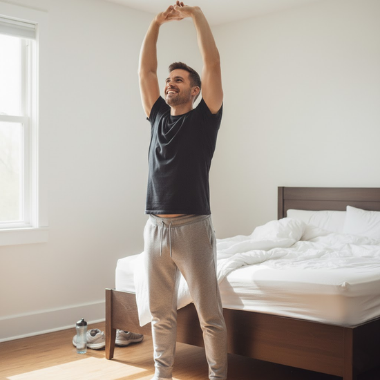 Aktywna, wypoczęta osoba po treningu